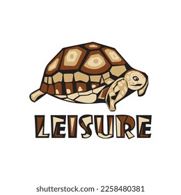 Turtle mascot logo design vector with modern illustration concept style for badge, emblem and t shirt printing. sea turtle illustration.