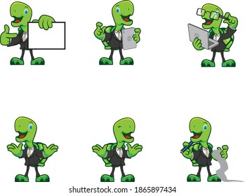 
Turtle mascot with tuxedo ver.02