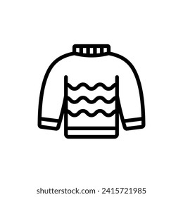 turtle neck icon outline style vector design