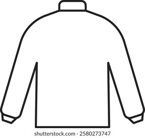 Turtle Neck Simple Minimalist Outline Vector Icon Illustration
