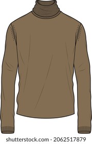 TURTLE NECK SWEATER WINTER WEAR VECTOR