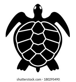 turtle on white symbol