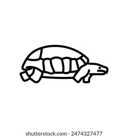 Turtle Outline Icon, Vector illustration