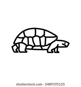 Turtle Outline Icon, Vector illustration