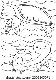 Turtle outline illustration image. 
Hand drawn image artwork of tortoise. 
Simple cute original logo.
Hand drawn vector illustration for posters, cards, t-shirts.