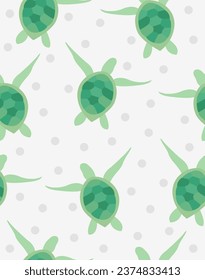 Turtle pattern on a light grey background.