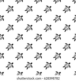 Turtle pattern seamless in simple style vector illustration