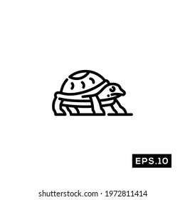 Turtle Pet Animal Icon. Pet Animal Icon or Logo Symbol vector