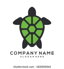 turtle with pin location vector, turtle logo