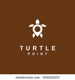 Turtle point logo with modern concept