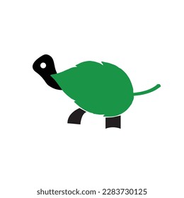 Turtle protect nature vector illustration
