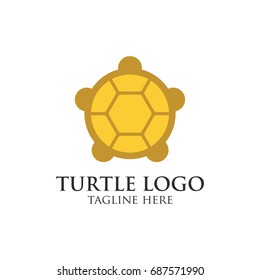 Turtle protection logo design concept