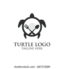 Turtle protection logo design concept