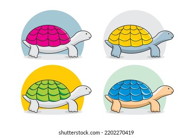 Turtle. Reptile. Cute Tortoise Illustration