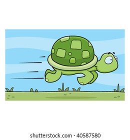 Turtle Running