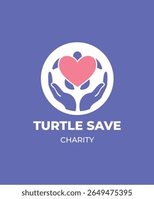 Turtle save logo icon design illustration