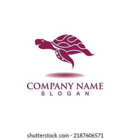 Turtle sea logo image design template animal vector