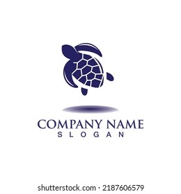 Turtle sea logo image design template animal vector