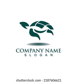 Turtle sea logo image design template animal vector