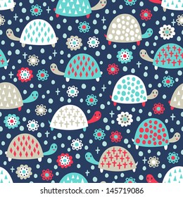 turtle seamless pattern 