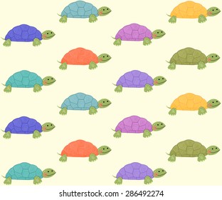 Turtle seamless pattern