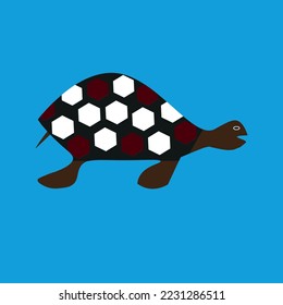 A turtle shape logo design