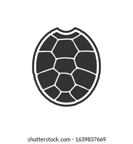 turtle shell icon. Vector illustration isolated o white background