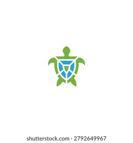 Turtle shell shield, antivirus program logo.
