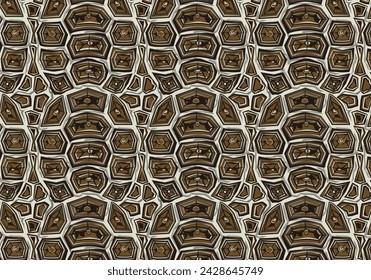 Turtle shells background in pattern.