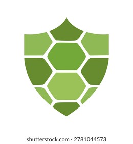 Turtle Shield logo icon isolated on white background