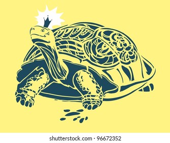 Turtle a silhouette