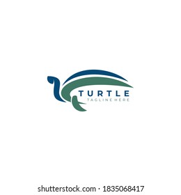 turtle silhouette logo icon vector isolated