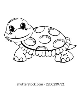 Turtle Silhouette Vector, amphibian, Outline