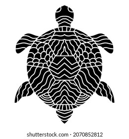 Schildkröte Silhouette Vektorgrafik. Symbol, Symbol.