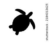 Turtle Silhouette Vector Logo Icon Illustration For Any Design. Good for digital designs, such as the turtle icon on mobile apps, websites, or digital images. Or print designs such as banners Turtles.