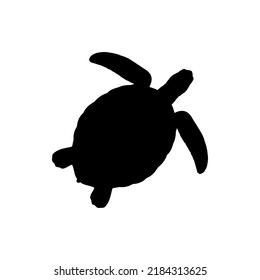 Turtle Silhouette Vector Logo Icon Illustration For Any Design. Good for digital designs, such as the turtle icon on mobile apps, websites, or digital images. Or print designs such as banners Turtles.