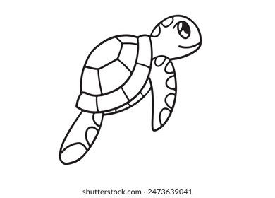 Turtle Silhouette vector style new