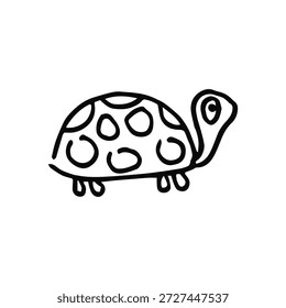 Schildkröte auf weißem Hintergrund