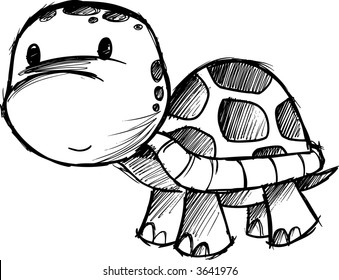 Similar Images, Stock Photos & Vectors of Turtle sketch Vector ...
