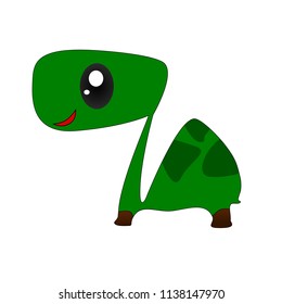 Turtle are smiling cartoon, Vector illustration.