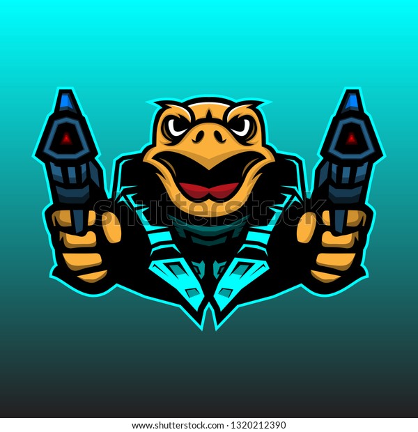 Turtle Soldier Mascot Logo Stock Vector (Royalty Free) 1320212390