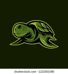 Turtle Sport Logo Illustration Vector Esport Stock Vector (Royalty Free ...