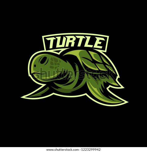 Turtle Sport Logo Illustration Vector Esport Stock Vector (Royalty Free ...