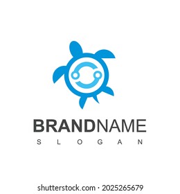 Turtle Strong Technology Logo Template