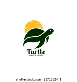 Turtle Sun Logo Vector Template Stock Vector (Royalty Free) 2171652441 ...