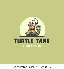Turtle Tank Logo Vector Illustration