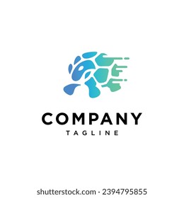 
Turtle techno speed logo icon vector template.eps