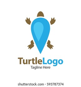 Turtle, Tortoise, Element concept logo