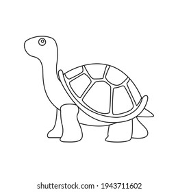 Turtle tortoise line icon vector symbol