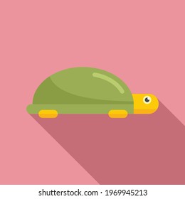 Turtle toy icon. Flat illustration of Turtle toy vector icon for web design